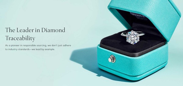 티파니는 자사 홈페이지를 통해 다이아몬드 원산지의 중요성, 공급망 투명성을 확대하기 위한 노력 등 윤리적이고 책임있는 구매를 상세히 설명했다/티파니  