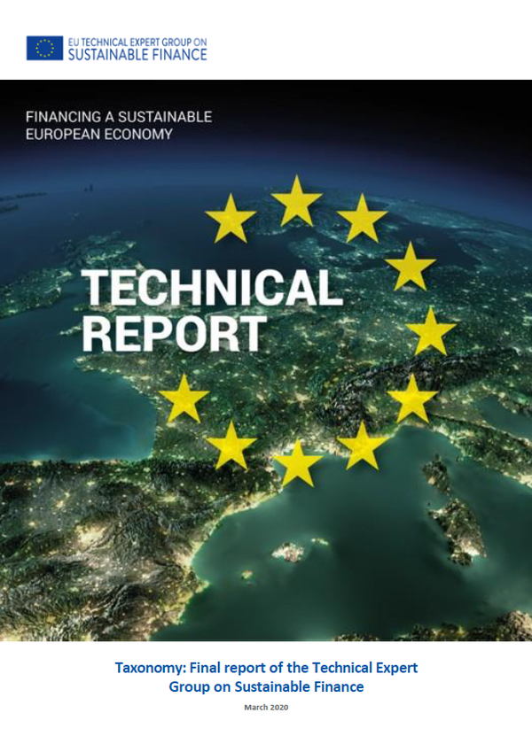 2020년 3월 발간된 EU 택소노미의 최종 리포트/ EC