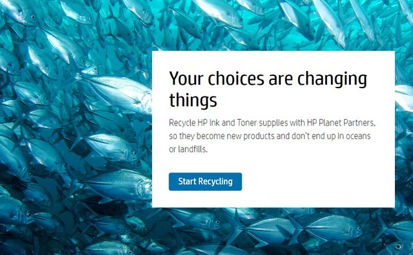 HP는 컴퓨터 공급물품을 재활용하는 플래닛 파트너스 프로그램을 고객 뿐 아니라 전 세계 파트너사로 확대해 시행할 예정이다/HP