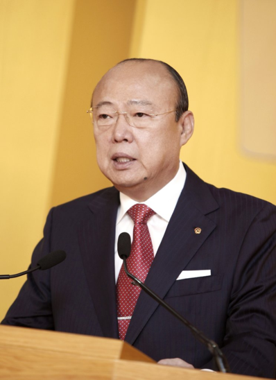 김승연 한화그룹 회장이 신년사를 하고 있다/한화그룹 제공