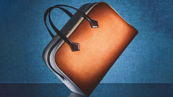 버섯 가죽으로 만든 에르메스 여행용 가방/에르메스