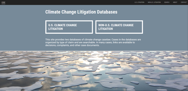 미 컬럼비아대 로스쿨 산하 사빈기후변화법률센터와 아놀드앤포터가 공동으로 만든 기후변화 소송 데이터베이스