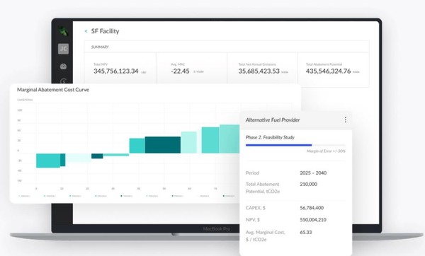 시나이 테크놀로지스는 기업의 내부 탄소 가격을 측정하는 환경 손익계산서 소프트웨어를 개발했다/시나이 테크놀로지스