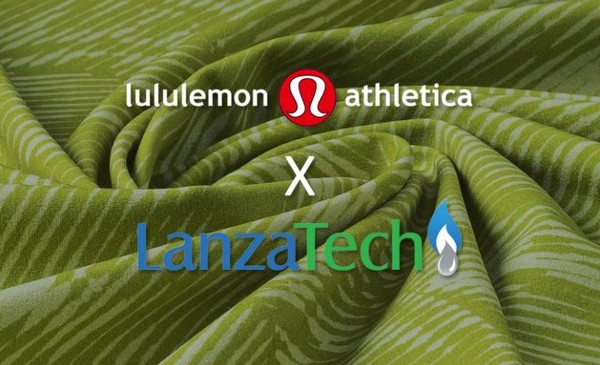 란자테크와 룰루레몬이 협력해 재활용 탄소 재활용 탄소를 이용한 실과 원단을 만들었다/란자테크