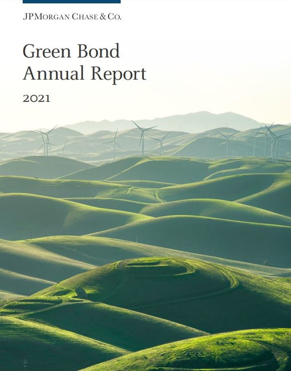 JP모건은 녹색채권 성과를 담은 첫번째 녹색채권 연례보고서를 최근 공개했다. / JP모건 