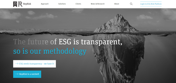 렙리스크는 지난 2006년부터 AI와 머신러닝을 이용, 18만5000개 이상의 상장 및 비상장기업, 5만개 이상의 인프라 프로젝트에 대한 정량적 리스크 분석과 측정 기준을 제공해온, ESG데이터 분야의 선구자적인 기업이다./홈페이지