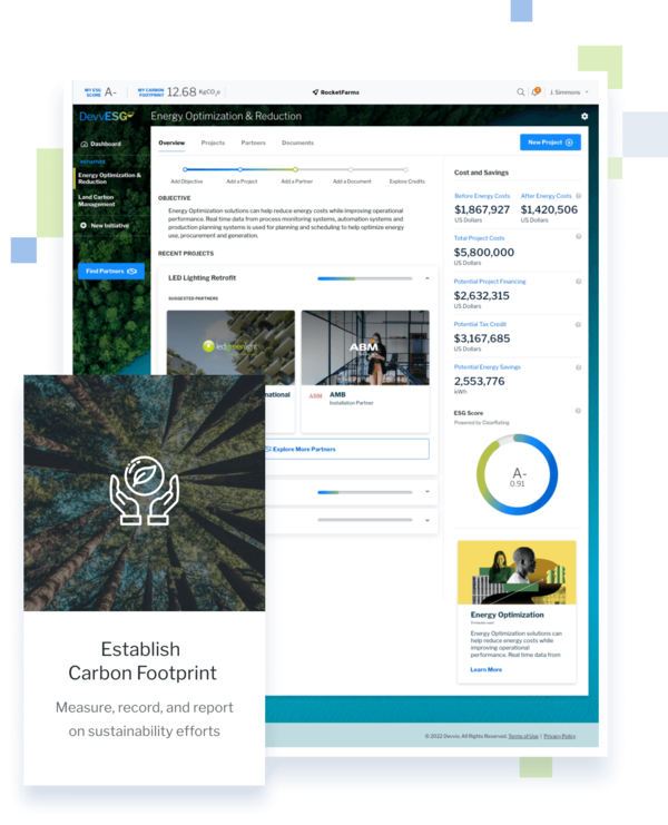 블록체인을 기반으로 한 ESG 개방형 플랫폼, 데브ESG의 모습./ 데브ESG