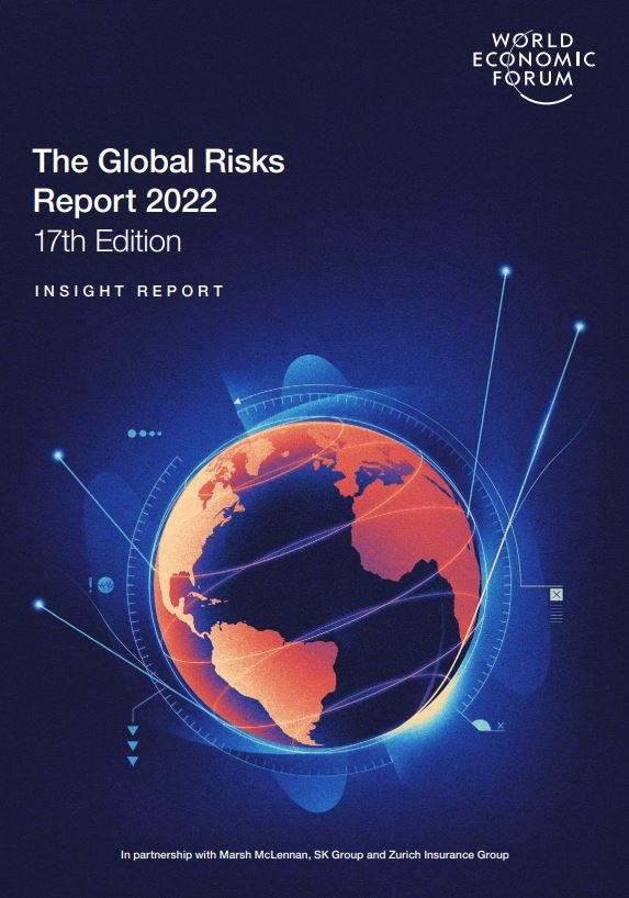 WEF는 11일 2022 글로벌 리스크 보고서를 공개했다./ WEF