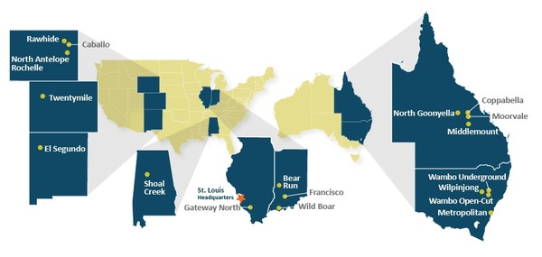 석탄 기업 피바디 에너지는 미국과 호주에 탄광을 갖고 있다./홈페이지