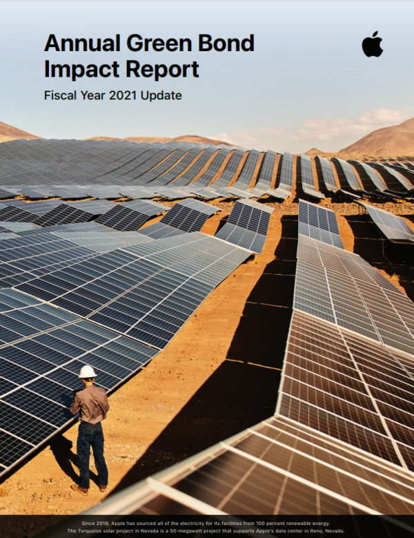 애플의 연간 녹색채권 임팩트 보고서/애플 임팩트 보고서