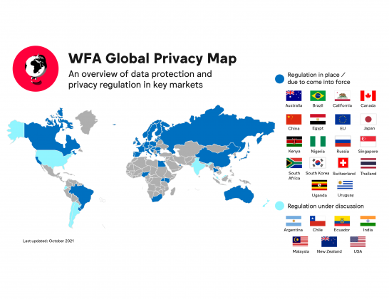 ﻿EU의 개인정보보호법(GDRP)도입 이후, 많은 국가들이 관련 법안을 수립했다./ WFA