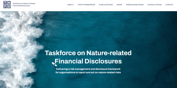 생물다양성의 기준을 정하게 될 자연자본 관련 재무정보공개 태스크포스(TNFD)