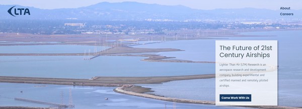 비행선을 제작하고 있는 LTA사의 홈페이지