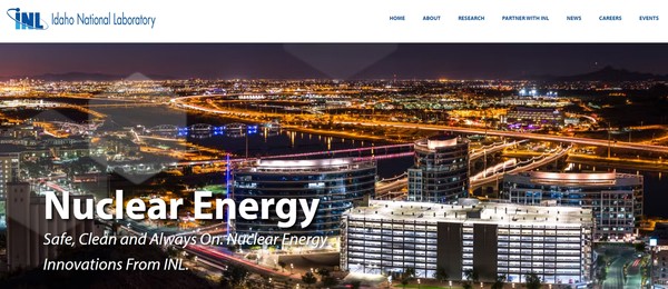 SMR보다 더 작은 마블 원자로를 개발중인 아이다호국립연구소 홈페이지