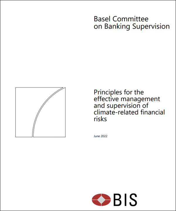 바젤은행감독위원회(BCBS)가 기후변화가 금융기관 급여와 자본흐름 등 모든 비즈니스 측면에 어떠한 영향을 미치는지 평가하는 세부 원칙을 발표했다./ BIS