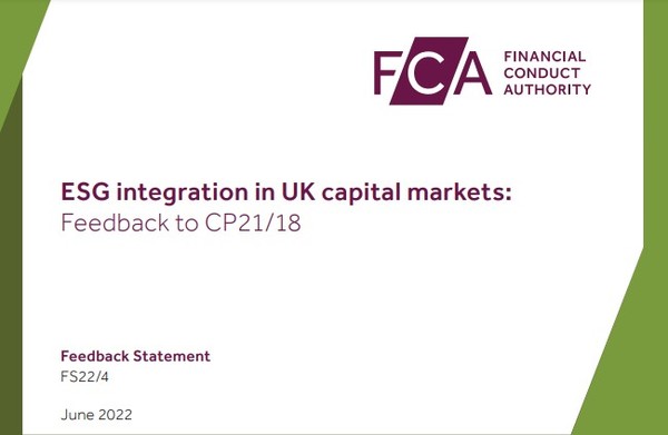영국 금융감독청(FCA)는 ESG 펀드와 데이터 및 평가사를 규제하는 규정안에 대해 시장 참여자의 의견을 수렴하는 보고서를 발간했다./FCA