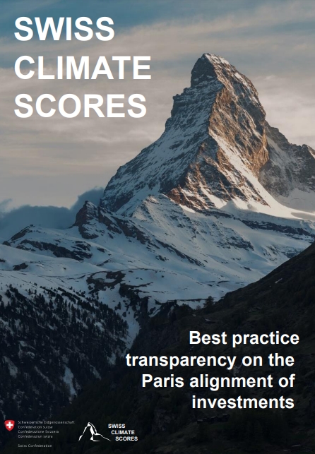  '스위스 기후 점수'는 스위스 연방의회가 다수의 금융기관 및 NGO와 함께 개발한 지표다./ 스위스연방의회