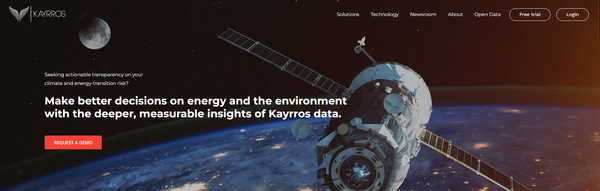 케이로스(kayrros)는 우주국과 협력해 얻은위성 데이터를 통해 '2030 예보'의 출시에 기여했다./KAYRROS