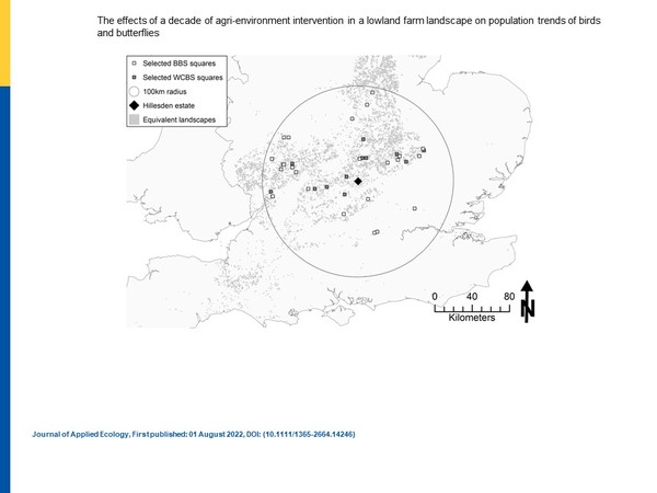 10년 동안 저지대 농장 지형에 대한 농업 환경 개입이 새와 나비의 개체수 추세에 미치는 영향./.UKCEH