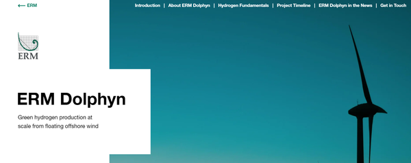 컨설팅 기업 ERM이 설립한 ERM Dolphyn. 탄소 배출 제로 수소 기술 활용에 많은 자금이 모이고 있다./ERM Dolphyn