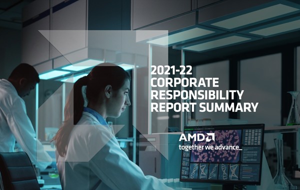 AMD의 기업책임 보고서 표지