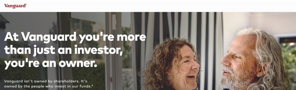 사진은 미국의 자산운용사 뱅가드의 홈페이지