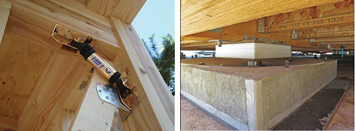 일본 T-MEC社의 목조주택형 댐퍼/Stanford Enginner’s Build, Test Earthquake-Resistance House, 위드헤임