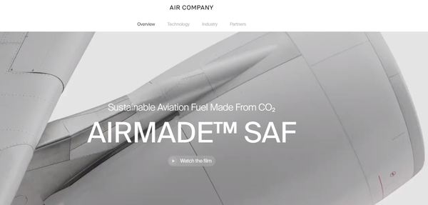 이산화탄소 포집으로 SAF를 생산하는 에어컴퍼니. / Aircompany