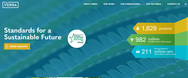 ETS 인증기관인 베라. 탄소 시장의 디지털화에 노력하고 있다./ Verra