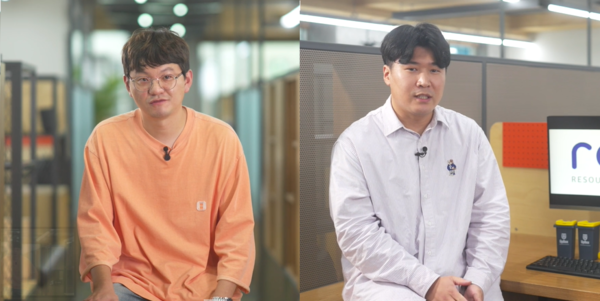 리코의 장형원 HR팀장(왼쪽)과 김훈 동남사업팀장(오른쪽). 장형원 팀장과 김훈 팀장은 이하 장 팀장, 김 팀장으로 지칭한다./기후변화센터 제공
