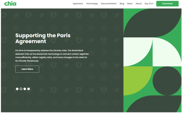 블록체인 기술 Chia. 세계은행은 데이터 레지스트리 구축에 Chia를 활용할 계획이다./Chia