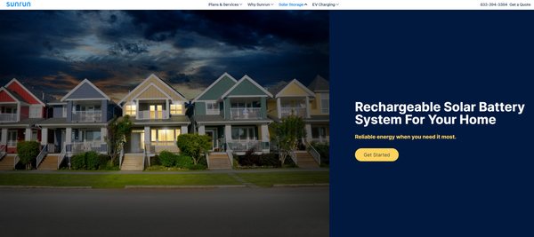 선런은 옥상 태양광 발전 시설과 배터리 시스템을 연결한 가상발전소 운영을 앞두고 있다./Sunrun