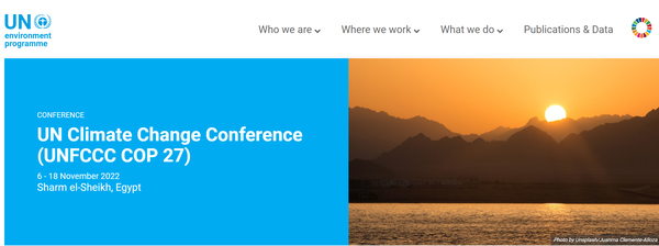 COP27이 지난 7일부터 시작됐다. 메탄 공약에 전 세계 각국의 서약에 이어 행동 방안도 제시될지 주목된다./UN