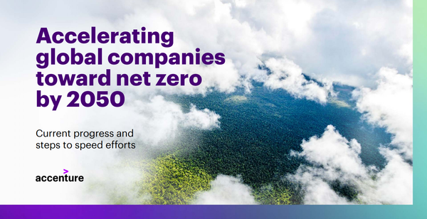 앤센츄어(Accenture) 보고서 표지. 대부분의 기업이 현 상태로는 넷제로 달성이 어렵다고 분석한다./Accenture