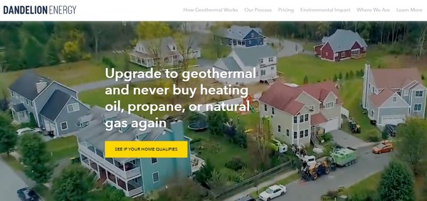 단델리온 에너지의 홈페이지