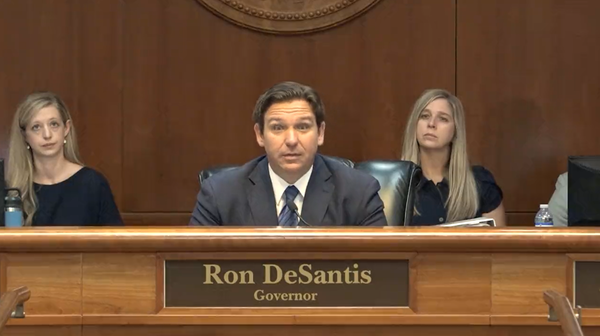 지난 8월, 론 디샌티스 플로리다 주지사는 연금 투자에 ESG를 고려하지 않는다는 내용의 결의안을 통과시켰다./텍사스주 화면 캡처