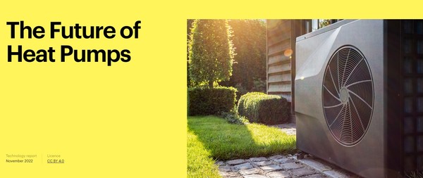 국제에너지기구(IEA)는 새로운 보고서를 통해 히트펌프의 판매가 향후 몇 년 동안 기록적인 수준으로 치솟을 것이라고 전했다./IEA