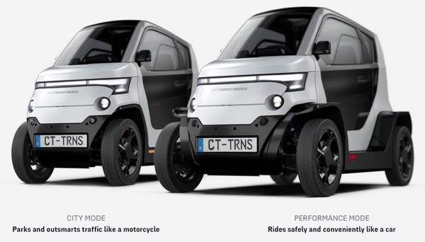 올해 파리모터쇼에 선보인 이스라엘 스타트업의 1인승 전기차, 시티 트랜스포머/홈페이지