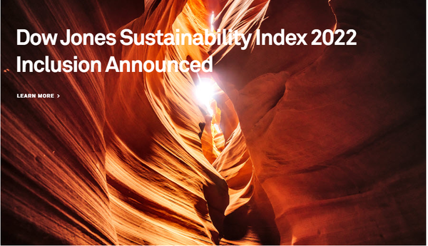 다우존스 지속가능경영지수가 지난 