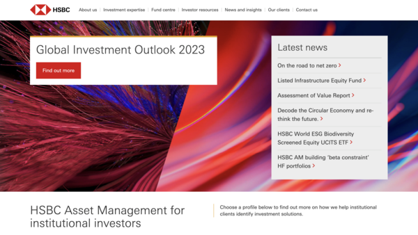 HSBC 클라이밋에셋 매니지먼트가 자연자본 프로젝트에 6억 5000만 달러의 자금을 조달했다./ HSBC Asset Management 홈페이지