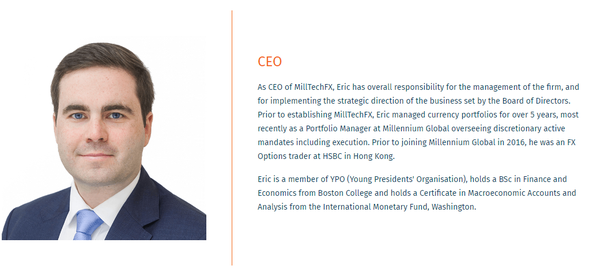 밀테크FX의 CEO인 에릭 허트먼(Eric Huttman) / MilltechFX