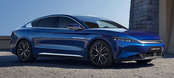 BYD의 고성능 전기차 HAN/미국 BYD 홈페이지