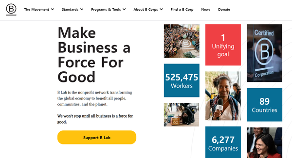 이해관계자 경제 구축에 관심을 가지는 기업이 늘어나고 있다. B콥 인증도 영향도 크다./ B Corp