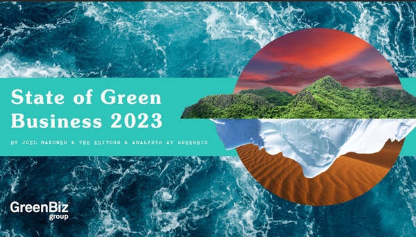 그린비즈에서 발표한 '2023년 그린 비즈니스의 현주소' 보고서의 표지./ GreenBiz