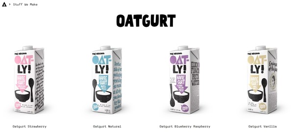 오틀리의 식물성 요거트./홈페이지