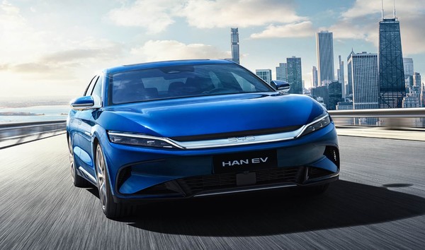 중국 전기차 메이커 BYD의 한(Han) / 미국 BYD 홈페이지