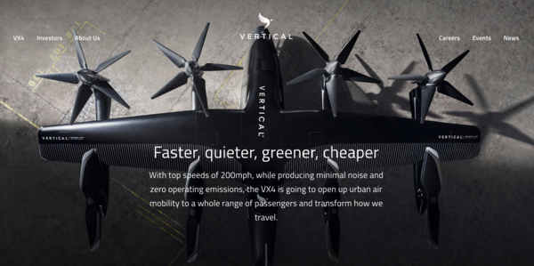 영국 정부가 수소 및 전기 항공기 프로젝트에 대한 자금 지원을 발표했다./ Vertical Aerospace