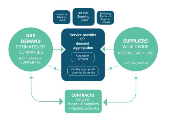 EU 에너지 플랫폼의 운영 체계를 나타낸 모습/ EU 에너지 플랫폼