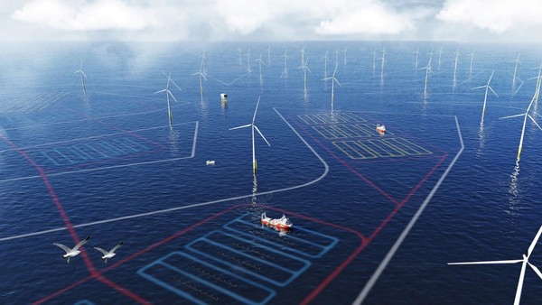 아마존이 해상 풍력 발전 단지의 터빈 사이에서 상업적으로 재배되는 해조류 양식장 건설 프로젝트에 150만 유로를 지원한다고 발표했다./ 아마존