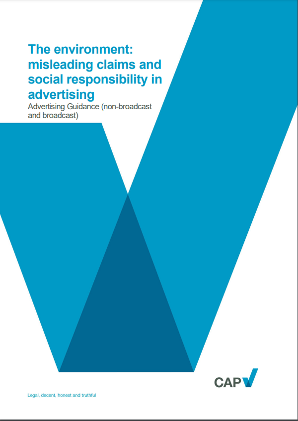 영국 광고심의위원회에서 지난 10일 발표한 '친환경 주장'에 대한 지침./ ASA
